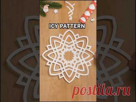 DIY CAPTIVATING ICY PATTERN | EASY PAPER SNOWFLAKE STEP BY STEP INCL ART