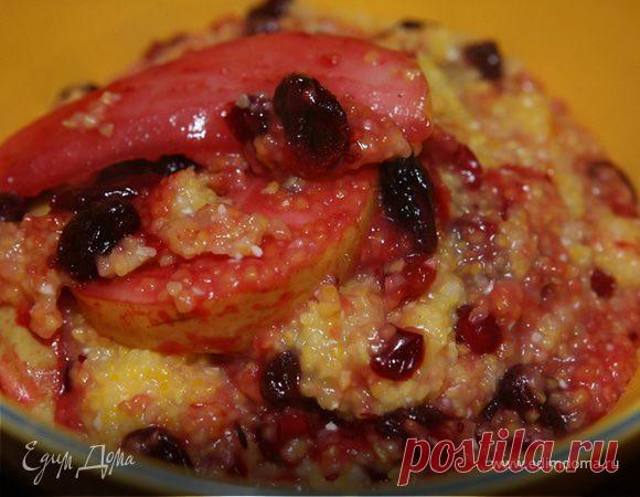 Кукурузная каша с изюмом, грушей, клюквой, медом и изюмом Кукурузная каша с изюмом, грушей, клюквой, медом и изюмом: рецепт