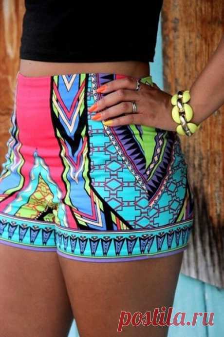 Pantalones cortos estampados, Grabados de bloque and Pantalones cortos on Pinterest