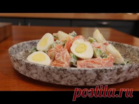 Праздничный салат с форелью. Просто, быстро, вкусно (2019) - YouTube