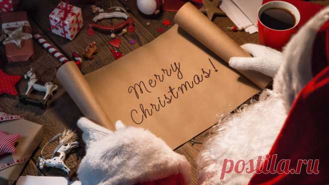 Скачать обои christmas, xmas, santa, letter, Рождество, gift, merry christmas, Новый Год, decoration, раздел новый год в разрешении 1366x768