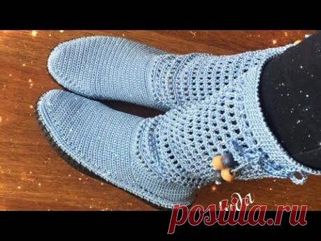 Mavi Örgü Çizme Yapımı 1. Bölüm - YouTube