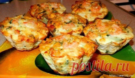 Маффины кукурузно-креветочные..