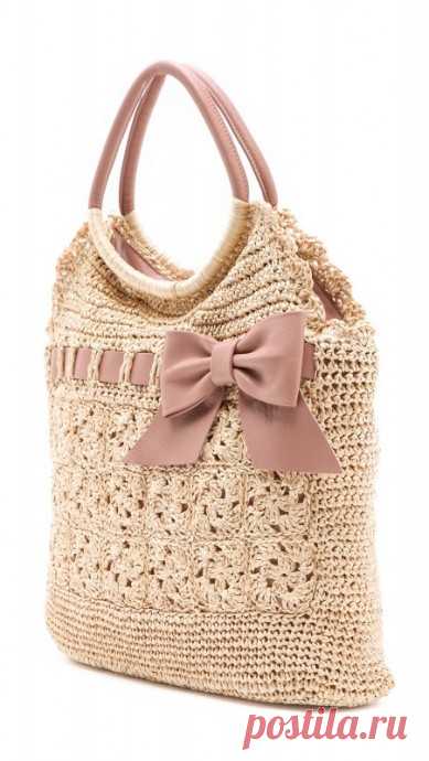 Сумочка Red Valentino, связанная крючком