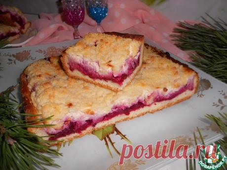 Дрожжевой пирог с вишней и рикоттой Кулинарный рецепт