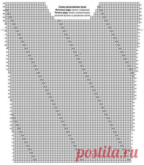 Top with beads crochet free pattern