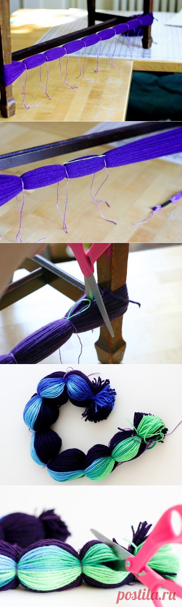 Делаем много-много помпонов одним махом — Сделай сам, идеи для творчества - DIY Ideas