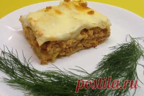 Рецепт лазаньи с куриным фаршем