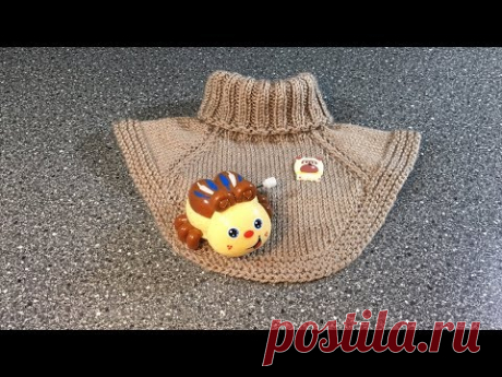 (59) Манишка для малыша спицами. - YouTube