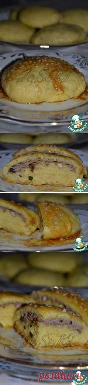 Баоцзы с печенью и творогом - кулинарный рецепт