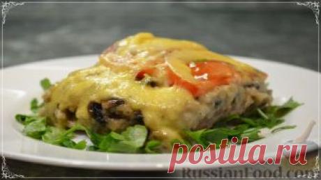 Рецепт: Язык с грибами "под шубой" на RussianFood.com