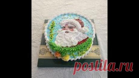 Кремовый торт на Новый год! Кремовый торт на Новый год! Подписывайтесь на мой канал!