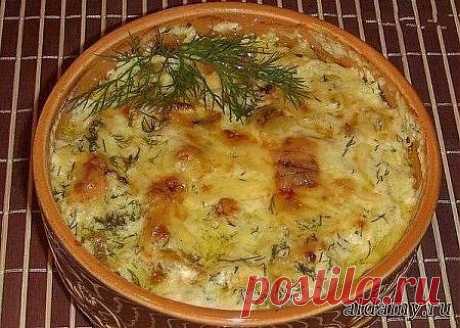 Картошка с курицей и грибами под соусом в глиняных горшочках &amp;raquo; Любимые рецепты