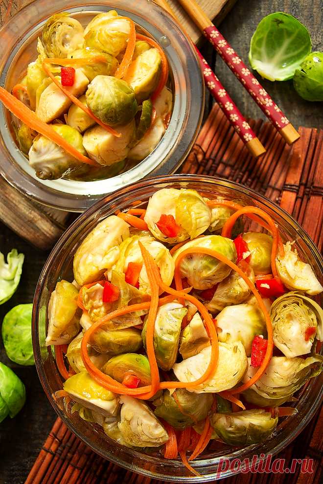 Брюссельская капуста маринованная — Кулинарные рецепты с фото