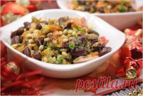 Салат с красной фасолью и кедровыми орешками – Рецепты. Новогодние рецепты 2016. Салаты на Новый год