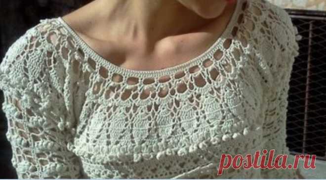 Расчет петель для кокетки крючком.