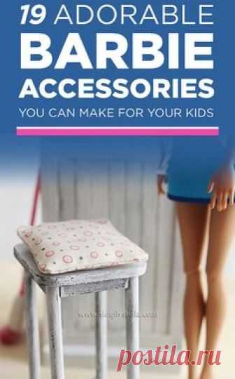 19 Adorable Barbie Accessories You Can Make For Your Kids / Forget the kids, make it for yourself!