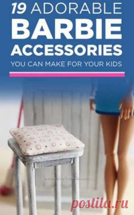 19 Adorable Barbie Accessories You Can Make For Your Kids / Forget the kids, make it for yourself!