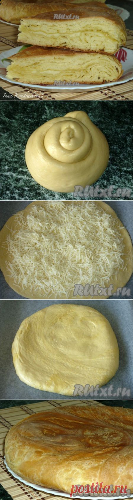 Хачапури с сыром сулугуни.