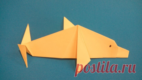 Оригами дельфин. Origami Dolphin. 折纸海豚 — YouTube - IskusstvoOrigami - Medium
