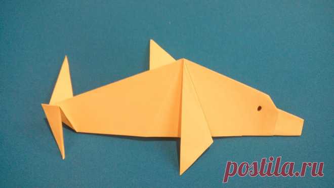 Оригами дельфин. Origami Dolphin. 折纸海豚 — YouTube - IskusstvoOrigami - Medium