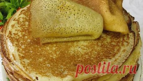 Ажурнейшие блины, вкус шикарный! Два самых удачных рецепта!