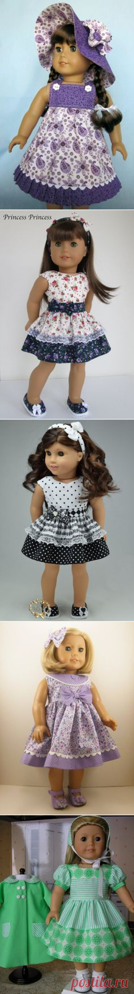 (30) Yellow sundress for 18 dolls or American Girl by mydollyscloset1 | My sewing