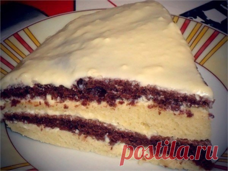 Лёгкий и вкусный тортик на кефире Рецепты: Лёгкий и вкусный тортик на кефире.Ингредиенты:Тесто:-3 яйца,-1 стакан кефира,-1 стакан ...