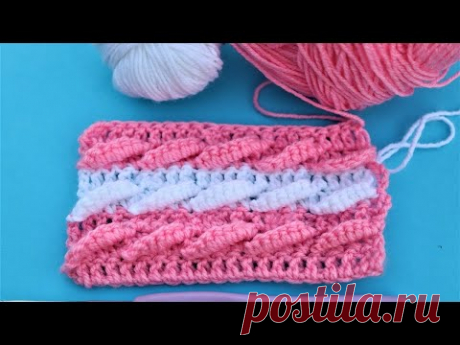 Easy Crochet Baby  blanket pattern 2 color / new crochet baby blanket pattern/ how to make baby blan