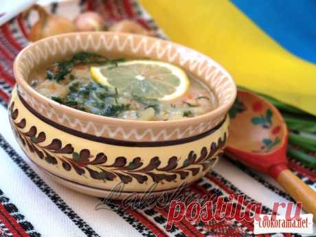 Українська кухня. Цибулевий пісний суп