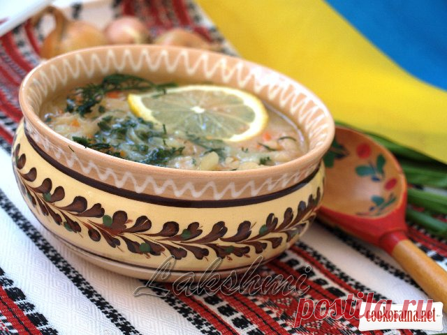 Українська кухня. Цибулевий пісний суп