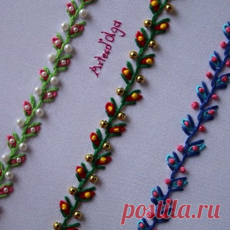 En este tutorial te muestro cómo bordar puntadas decorativas. (Tutorial No. 4). . . . . #artesdeolga #artesdolga #bordado #bordados #puntadas #decorativas #embroidery #diy #decorative #stitches