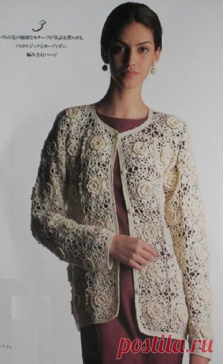 CROCHET JACKET. CROCHET JACKET. FREE DIAGRAM.