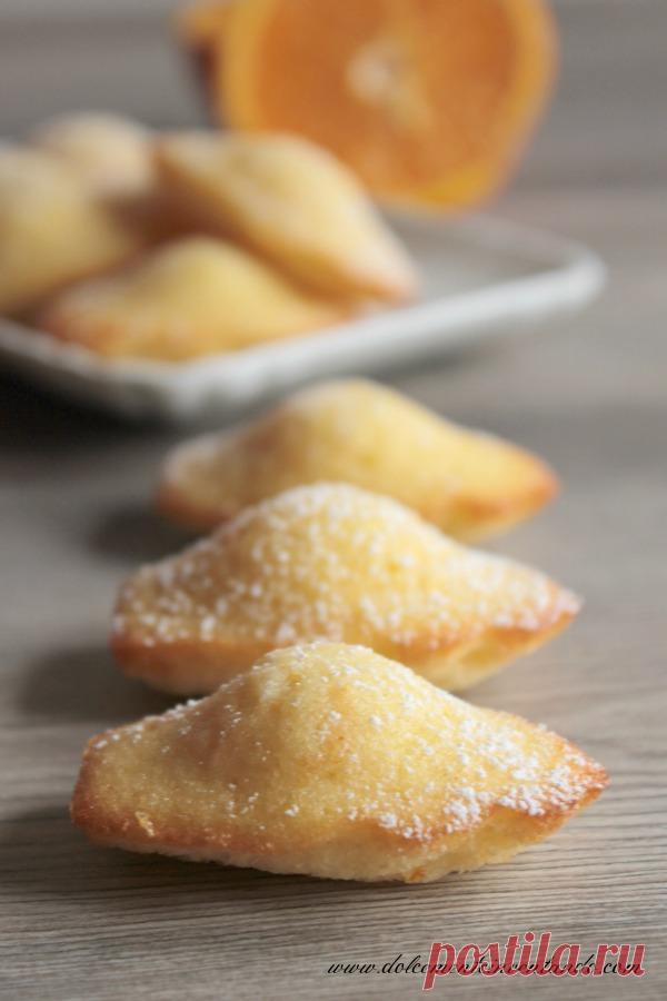 Dolcemente Inventando : Madeleines à l'orange
