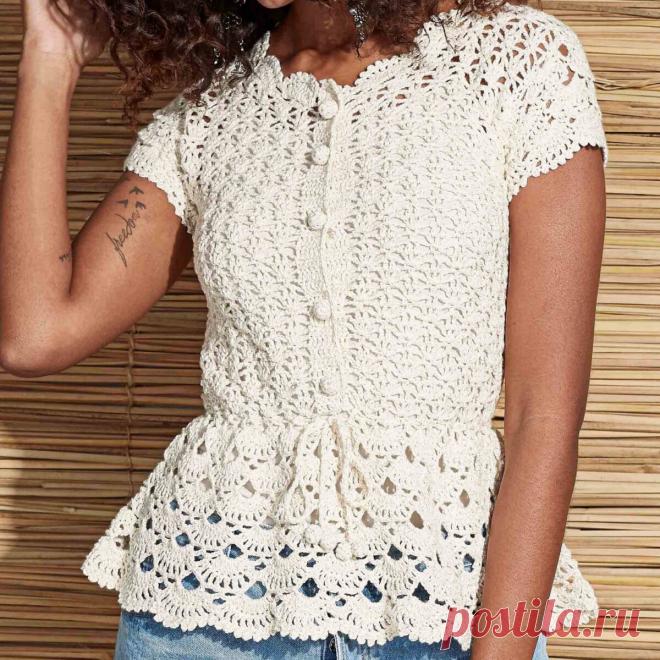 Кружевная нежность: 7 ажурных топов крючком | Вязание с Paradosik_Handmade | Дзен