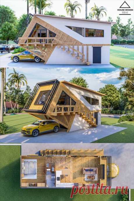 THE GARAGE House | 4x12 Meters Small Cabin House — House Design Ideas