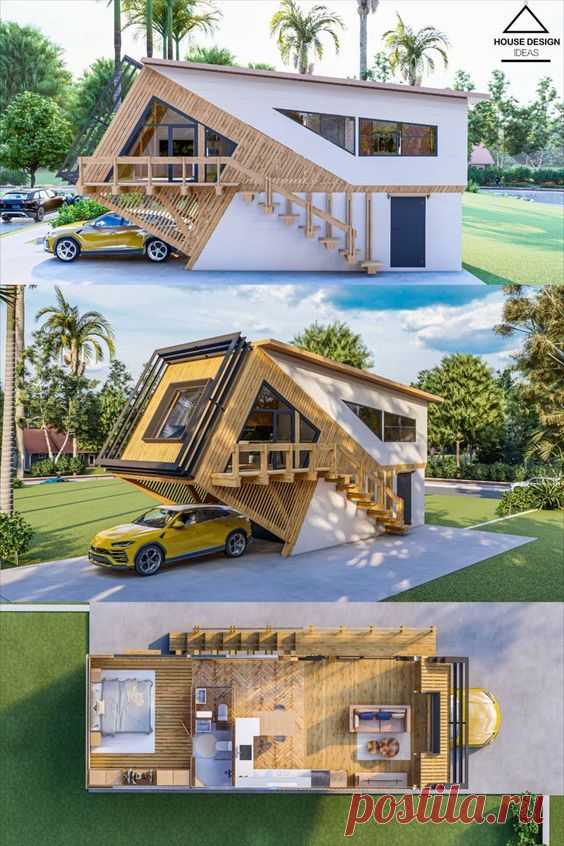 THE GARAGE House | 4x12 Meters Small Cabin House — House Design Ideas