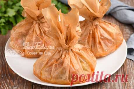 Мешочки с курицей и овощами (просто готовить, вкусно и красиво) | Совет да Еда | Яндекс Дзен