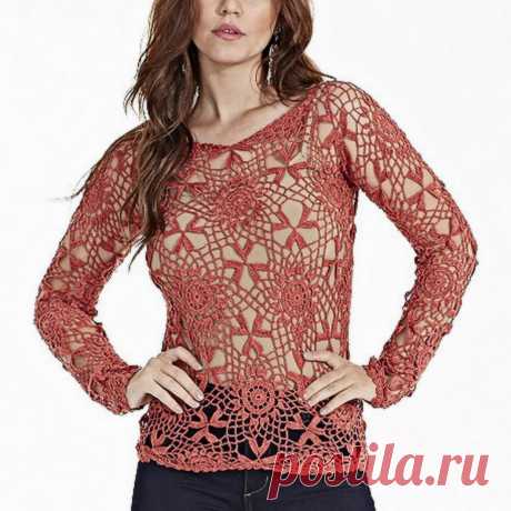 10 кружевных блузок, которые можно связать крючком | Вязание с Paradosik_Handmade | Дзен