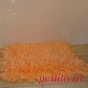 МОХНАТЫЙ КОВРИК В ВАННУЮ