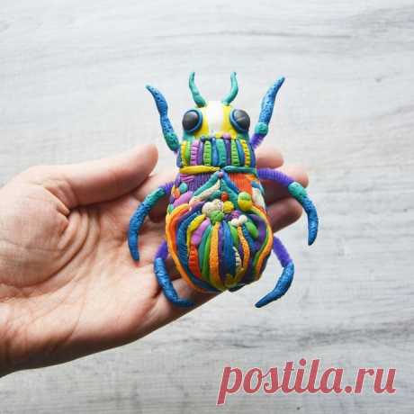 Пластилиновый жук