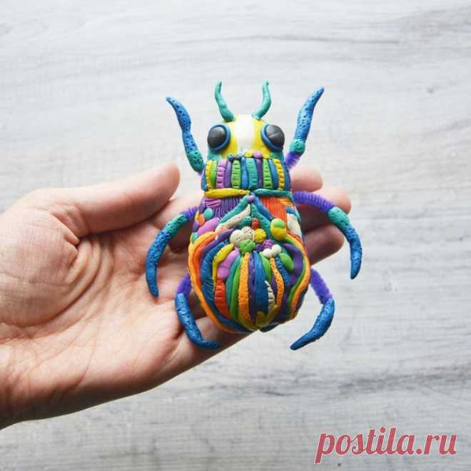 Пластилиновый жук