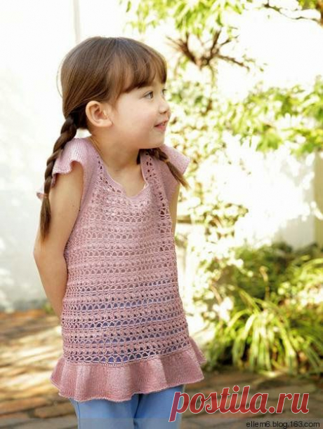 Crochet Knitting Handicraft: girls dress