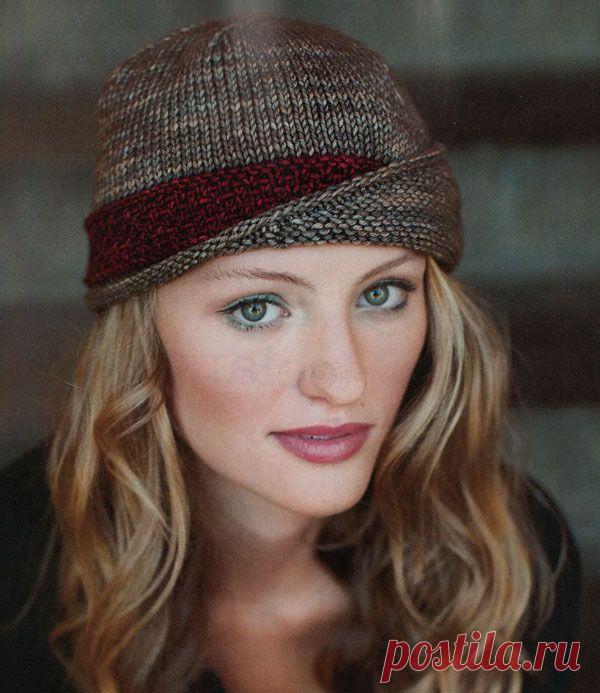 Элегантная шляпка в ретро стиле от Carina Spencer вязаная спицами