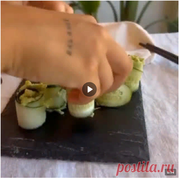 RAW-роллы для самого вкусного и легкого перекуса 🥒