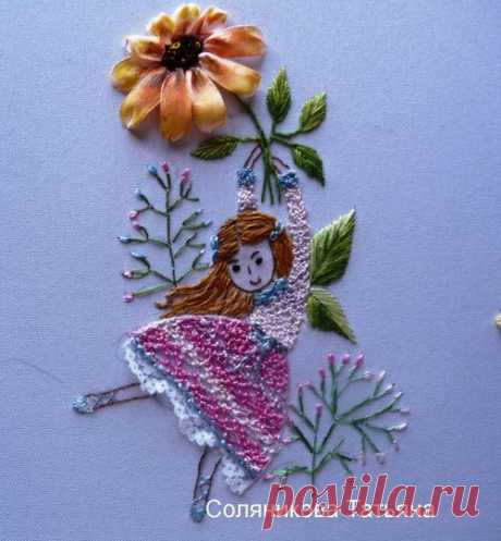 Вышивка лентами. Мои мастер- классы. | Facebook