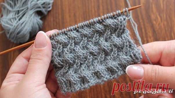 Узор «Переплетения» спицами
Описание, схема, идео: http://prjaga.ru/uzory-vyazaniya/spicami/uzor-pereple..