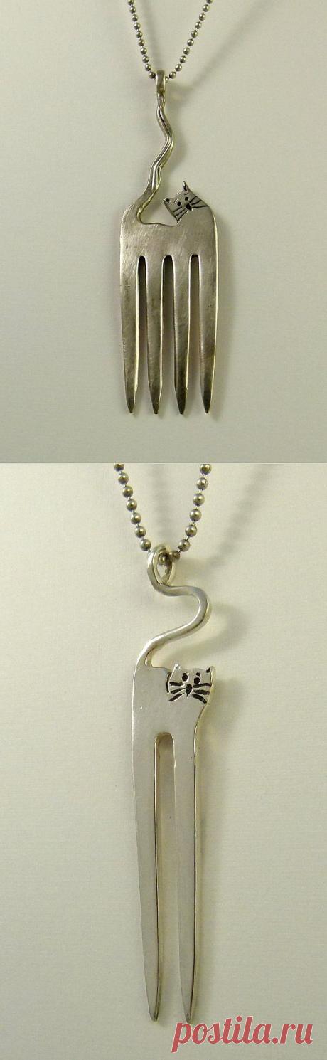 Кошки из вилок / Сервировка стола / ВТОРАЯ УЛИЦА