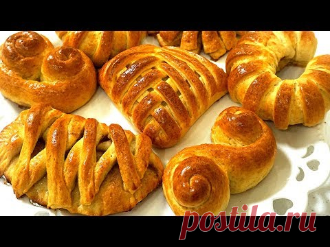 8 ПРОСТЫХ ФОРМ ДЛЯ БУЛОЧЕК \ ФОРМЫ БУЛОЧЕК \  БУЛОЧКИ С НАЧИНКОЙ  \ Buns Forms