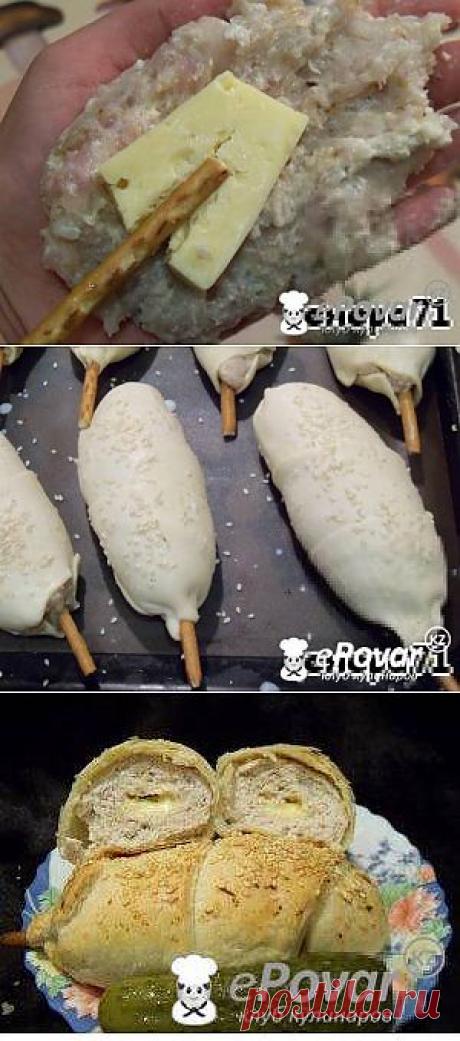 Куриные котлеты в слоеном тесте — Рецепт приготовления с фото — Горячие блюда, Блюда из фарша